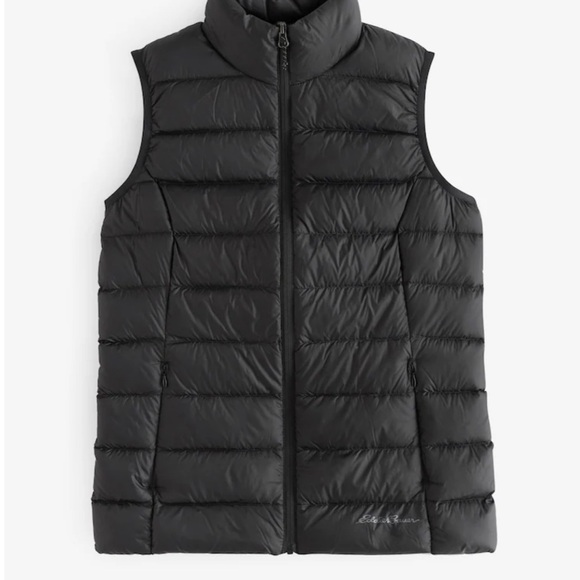 Eddie Bauer Black Quilted Down Vest - Picture 3 of 8
